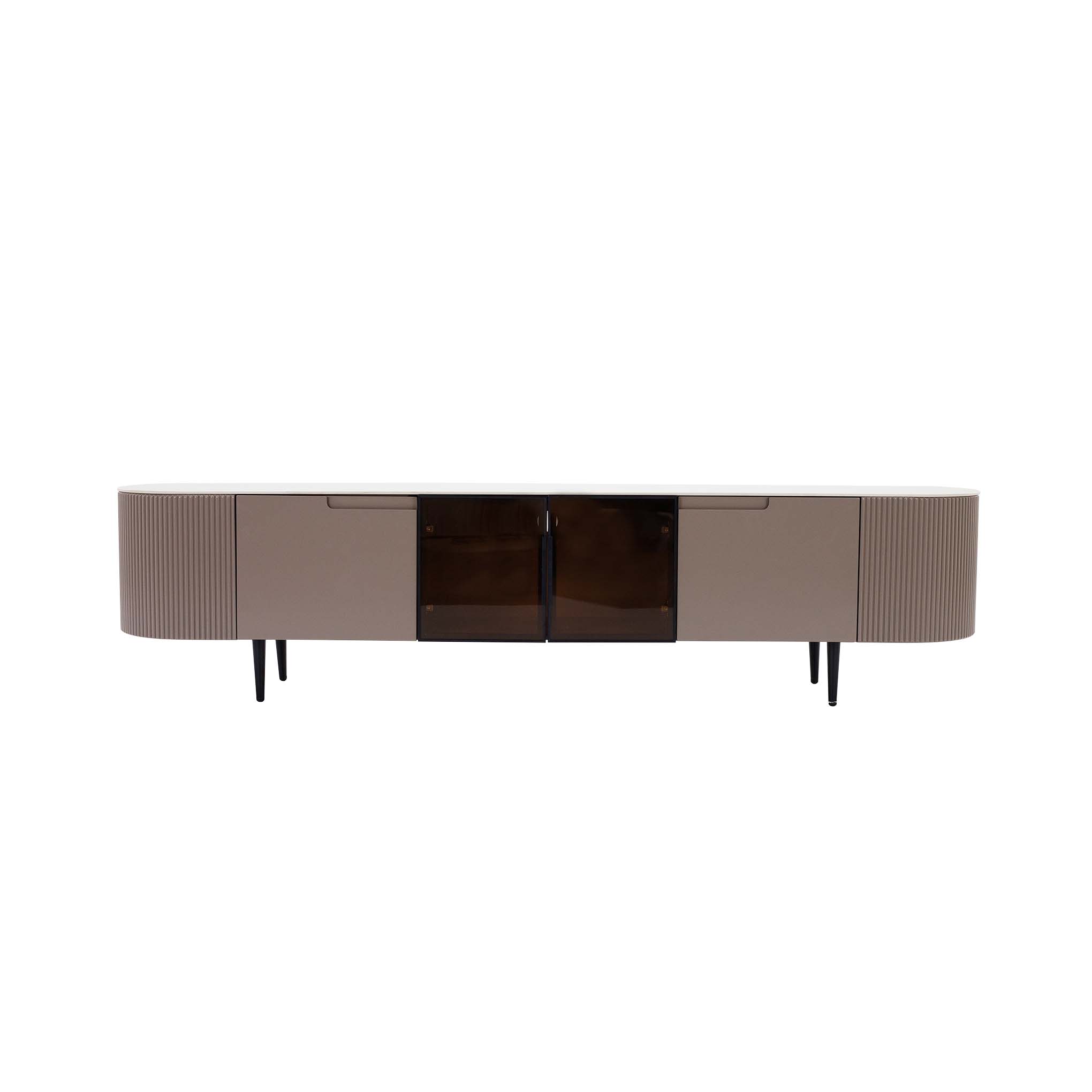 <b> Mecal Sintered Stone TV Cabinet With Carbon Steel Leg </b><br>L2000 X W400 X H480 MM