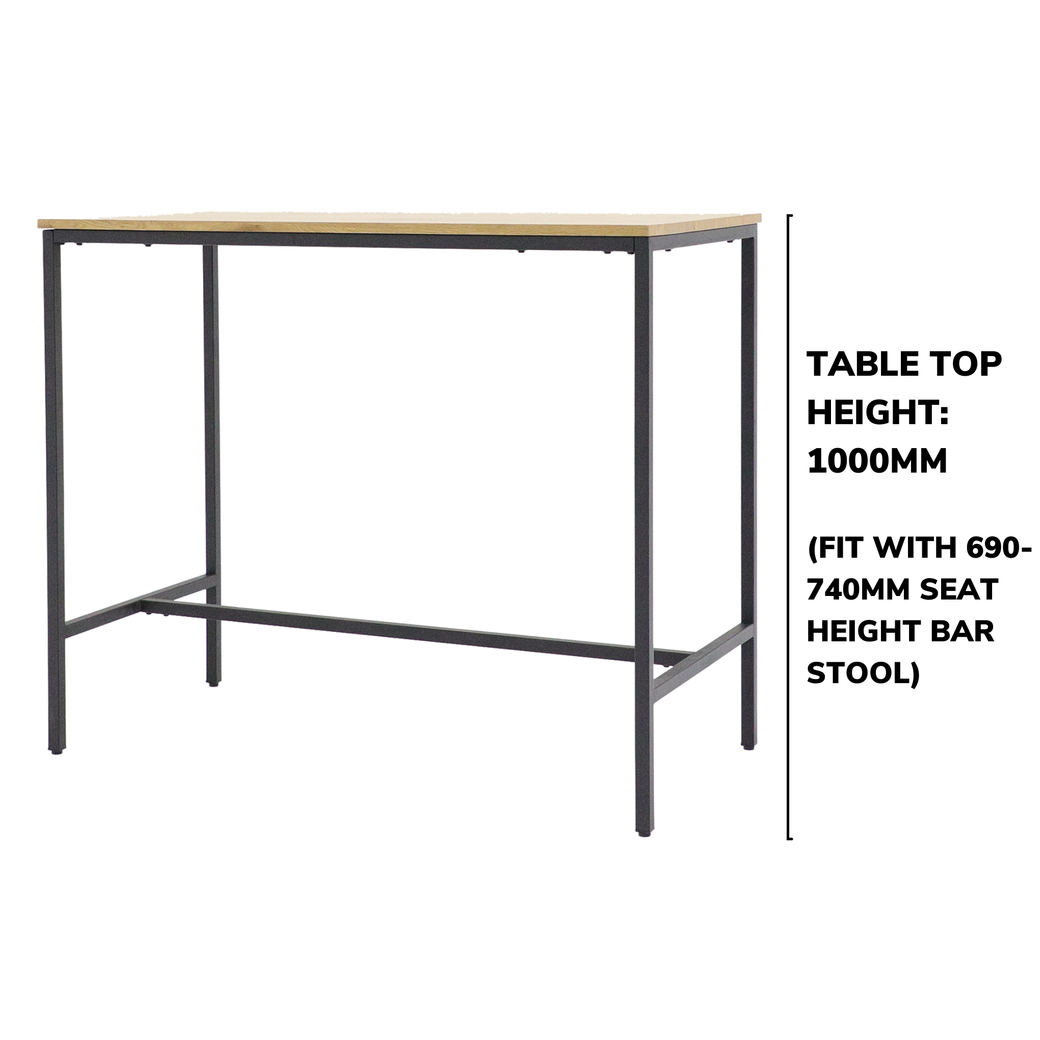 <b>Fandy 4FT Bar Table</b><br>L1200 X D600 X H1000MM