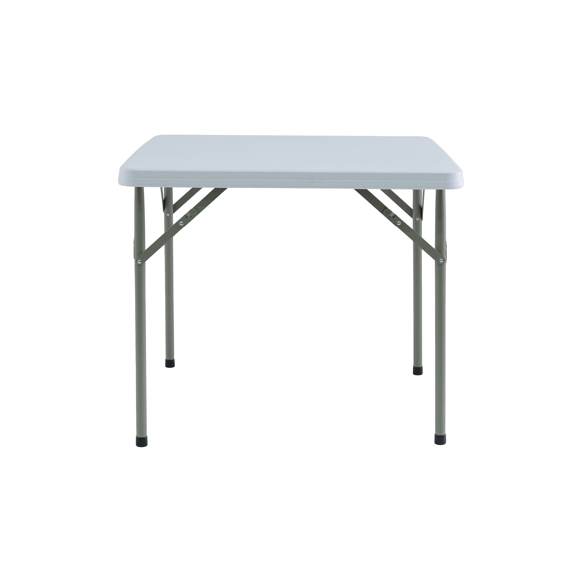 <b>Erie 3FT Square HDPE Folding In Half Banquet Table With Metal Leg</b><br>L860 X W860 X H740