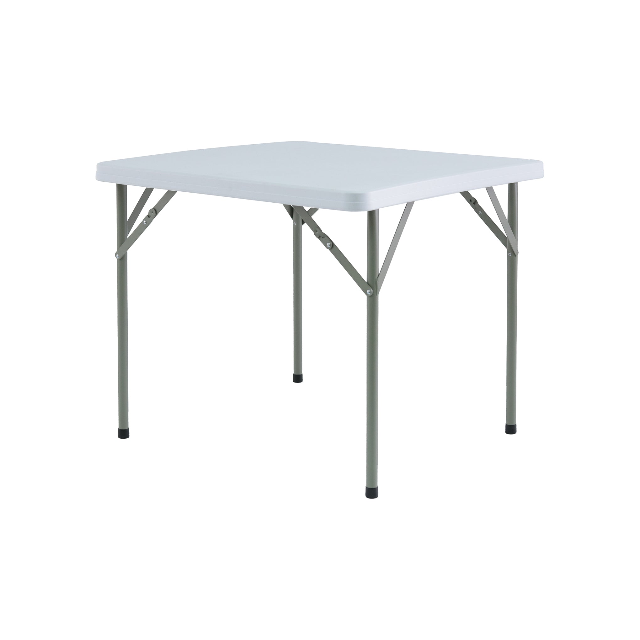 <b>Erie 3FT Square HDPE Folding In Half Banquet Table With Metal Leg</b><br>L860 X W860 X H740