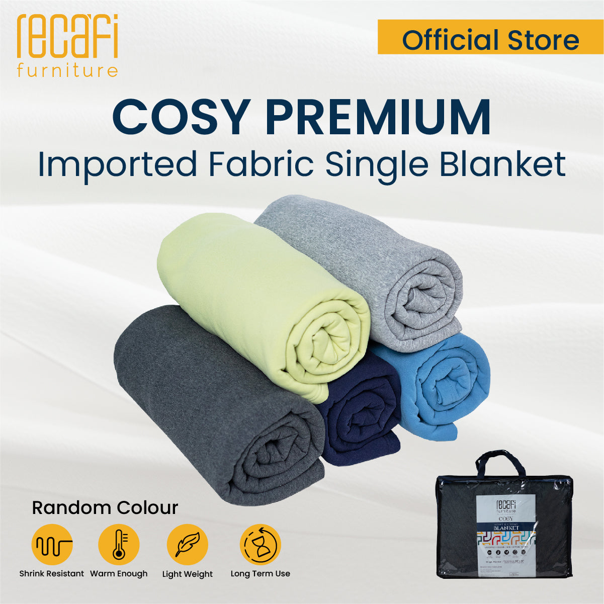 <b>Cosy Premium Imported Fabric Single Blanket </b>