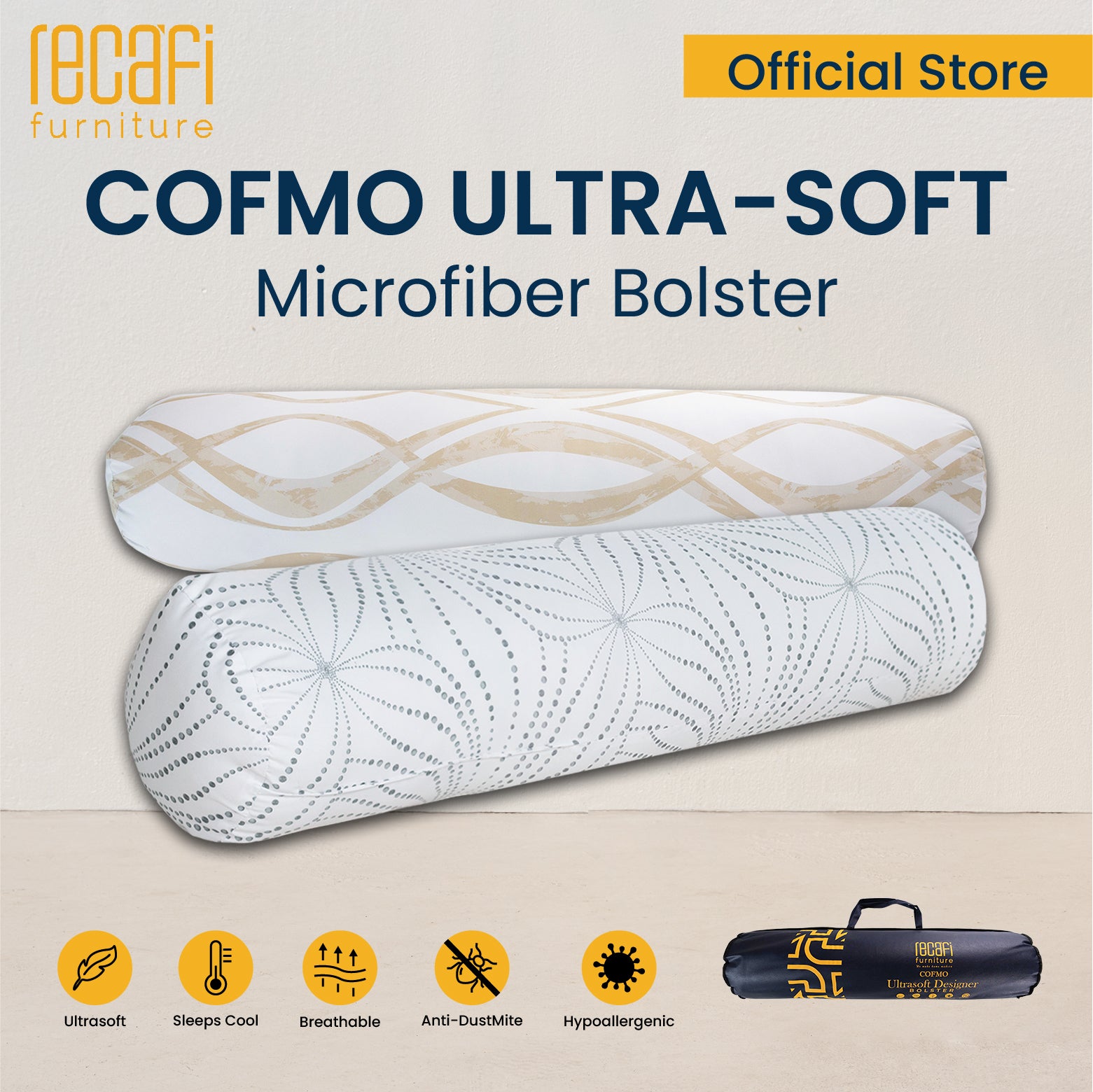 <b> COFMO Ultra-Soft Microfiber Bolster </b>