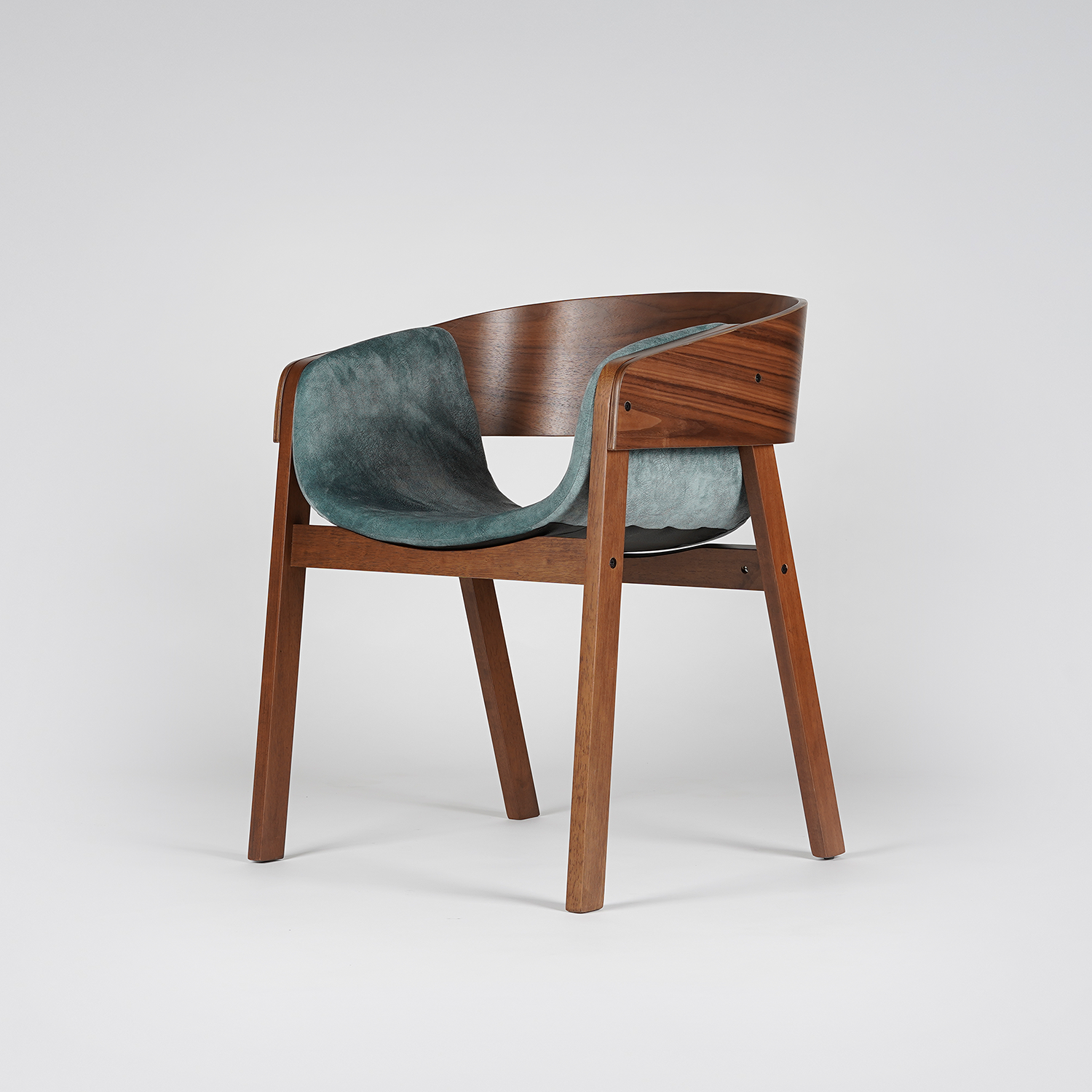 Kube Wooden Dining Chair with Cushion Seat