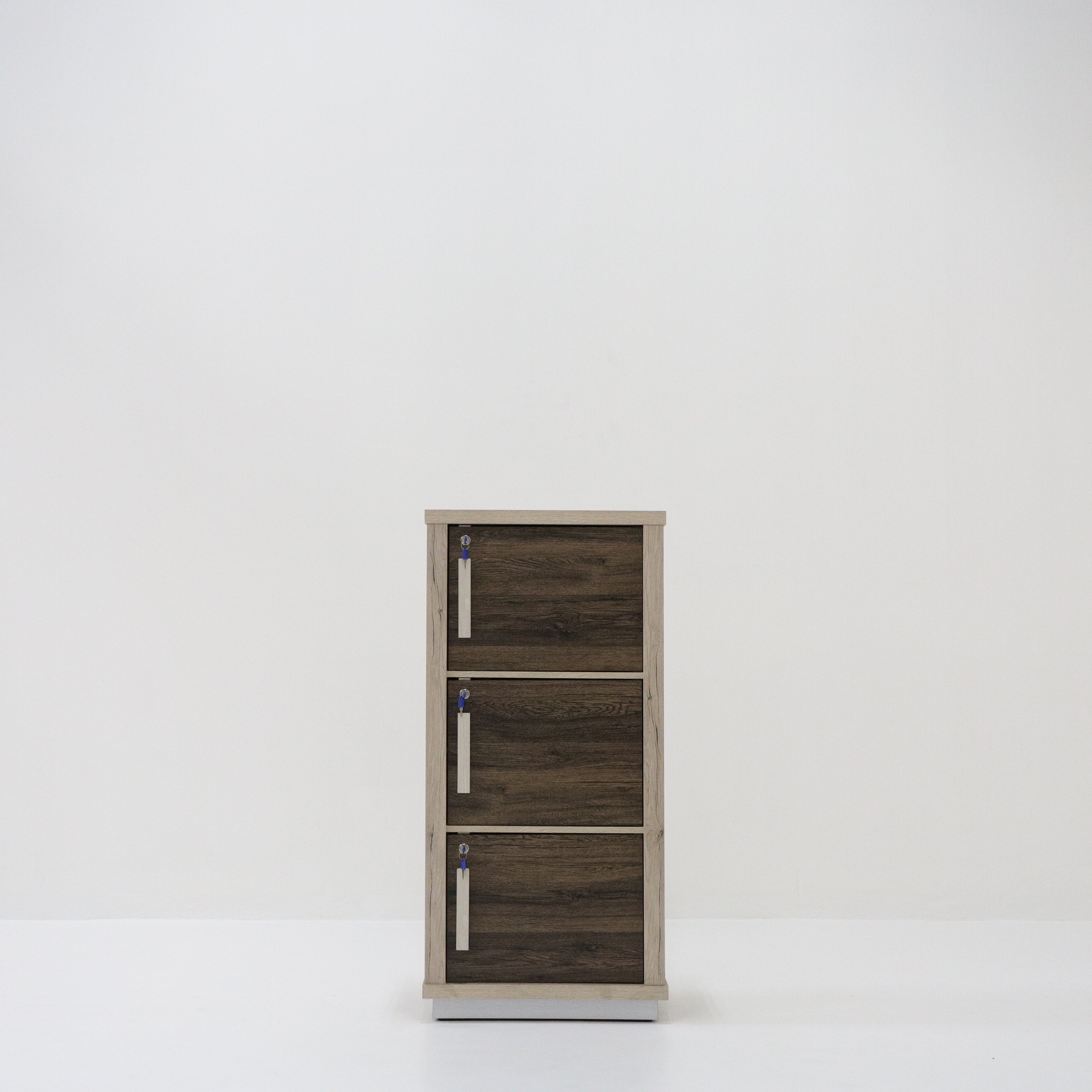 <b>Tonicha 3 Door Storage Shelf Cabinet with Locks</b><br>W600 X D400 X H1245MM