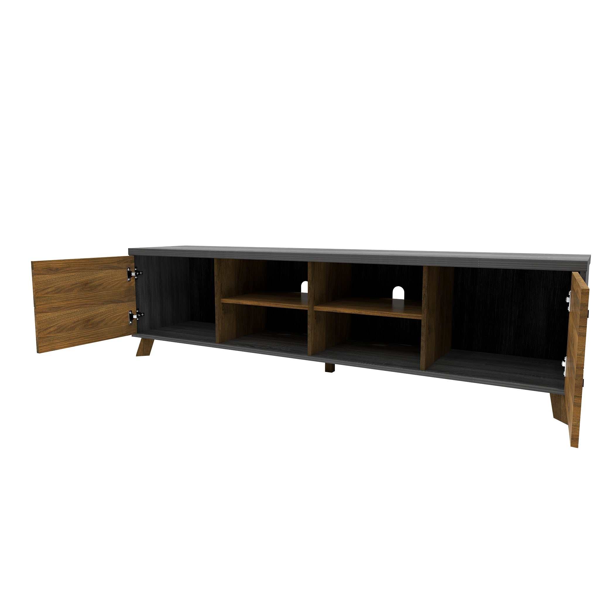 <b>Serenity 6ft Tv Console With 2 Swinging Door </b><br>L1800 X D390 X H490MM